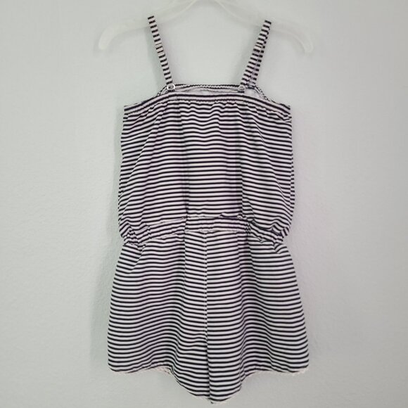 Abercrombie Kids girls Navy & White Striped pool to play Romper - Size 5/6 - Picture 11 of 11